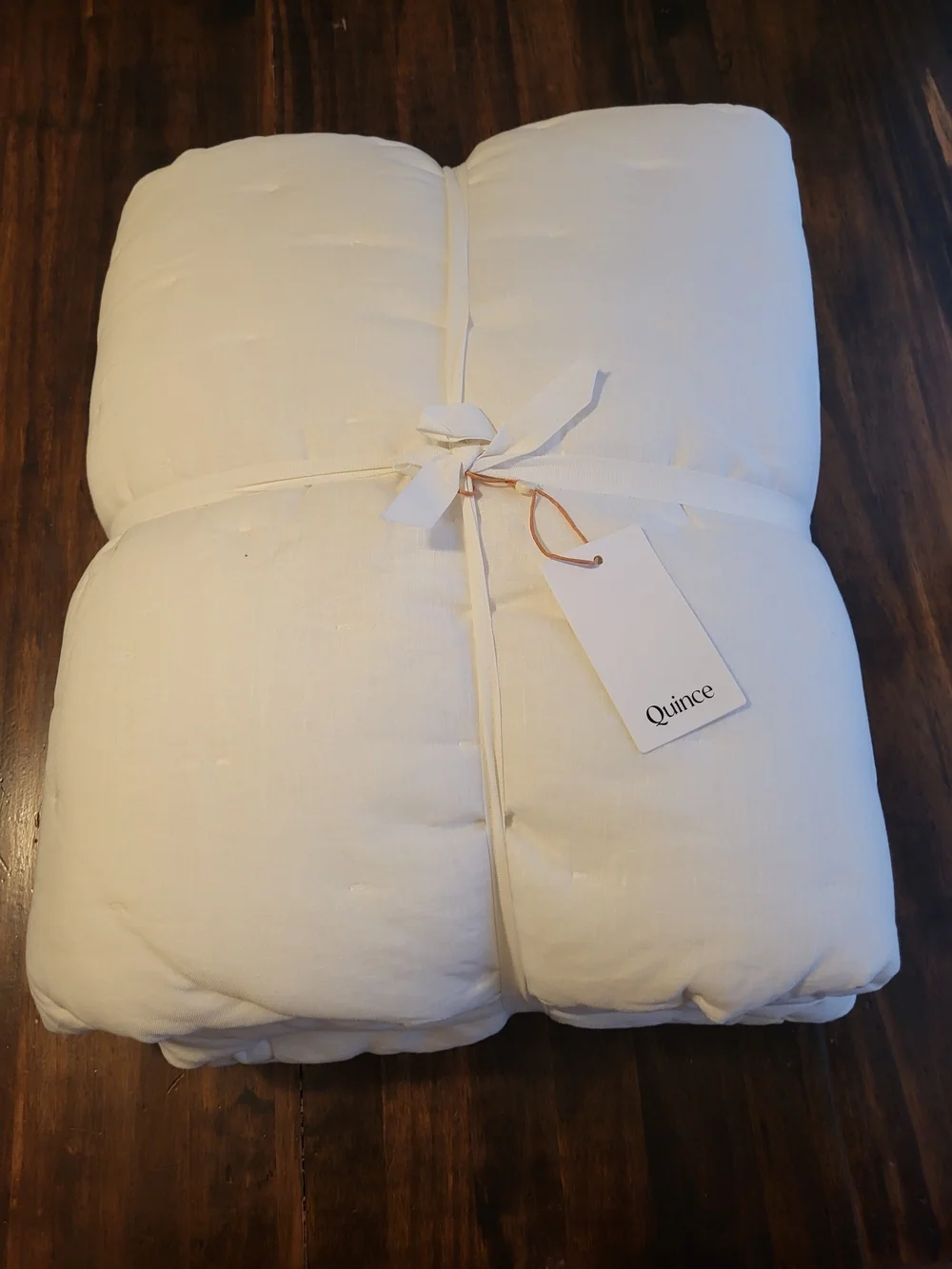 NWT Quince Twin European Linen Dream Quilt Color Sand